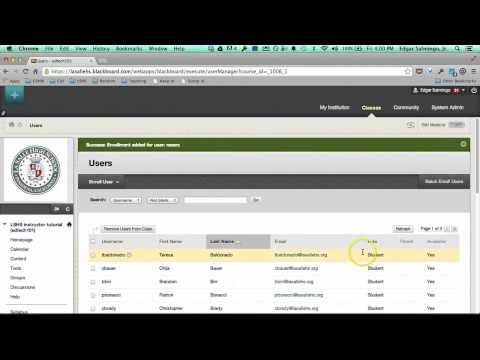 How to Add/Remove Students in Blackboard