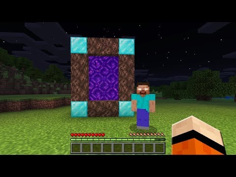 This PORTAL Takes You To HEROBRINE'S Dimension in Minecraft PE