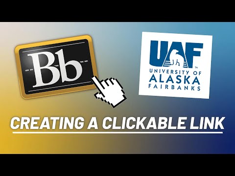 Creating a clickable link in a Blackboard Discussion Forum