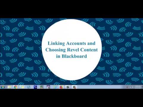 Linking Accounts and Choosing Revel Content in Blackboard