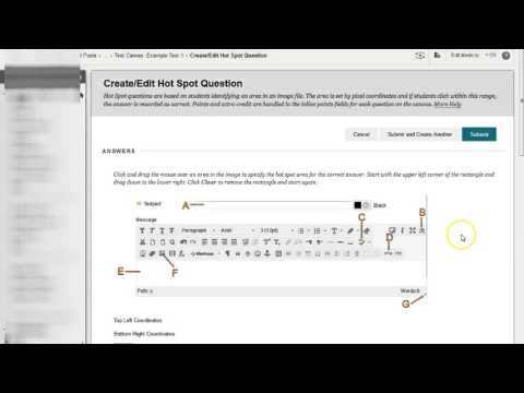 Hot Spot Question Type for Blackboard Tests