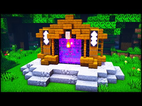 Minecraft Nether Portal Design : How to build a Cool Nether Portal Tutorial