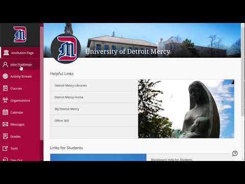 Introduction to Blackboard at the University of Detroit Mercy