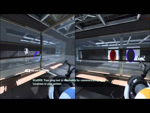 Portal 2: Co-op Walkthrough - Part 1 [1080p HD] (PC/PS3/XBOX 360) (Gameplay)