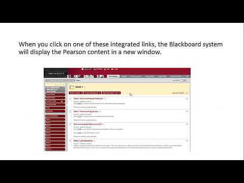 Custom Integration Blackboard & MyLab and Mastering Course For Students