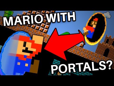 What if Mario Had the Portal Gun in Super Mario Bros?