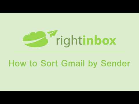 How to Sort Gmail by Sender