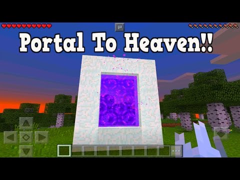 Minecraft Pe How To Make A Portal To Heaven - Heaven Dimension Showcase!!!