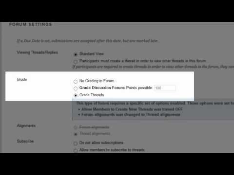 How to Create a Discussion Board on Blackboard