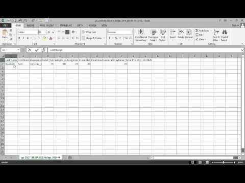 Download Grades as a Spreadsheet from Blackboard Grade Center