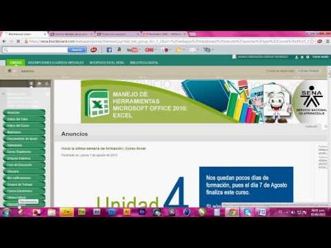 Ingreso Aprendiz en BlackBoard Collaborate | Curso Virtual SENA