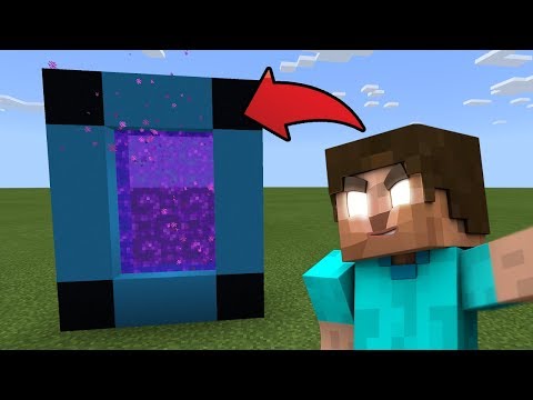 How To Make a Portal to the Herobrine DIMENSION in Minecraft Pocket Edition