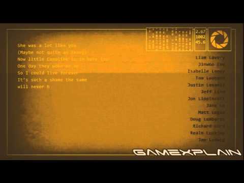 Portal 2: Credits Song 'Want You Gone' by Jonathan Coulton [HD] (End Song)