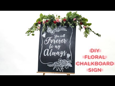 DIY Rustic Chalkboard Wedding Signs