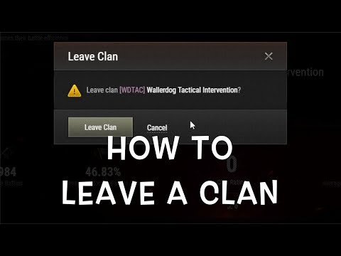 World of Tanks | How to Leave a Clan