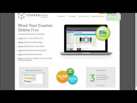 Creating a new course in CourseSites