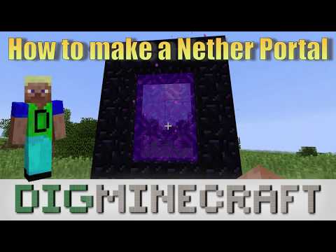 How to make a Nether Portal in Minecraft