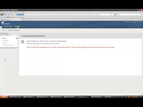 Blackboard Dropbox Submission Instructions