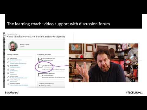 TLC Europe 2021 - Innovating Italian language online teaching-learning with Blackboard Learn Ultra.