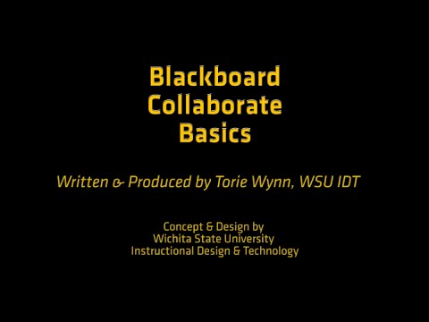 Blackboard Collaborate Basics