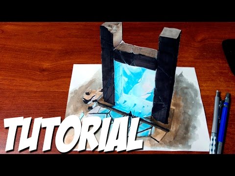 How to Draw a 3D Magic Portal