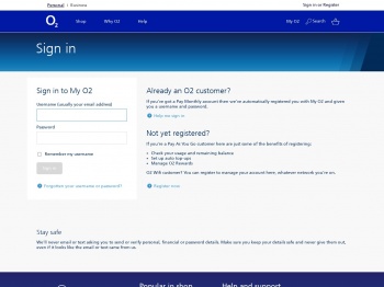 Sign in to My O2