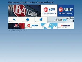 84 Lumber Corporate Portal - 84 Connect