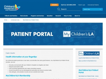 patient portal  MyChildren'sLA | Los Angeles Children's Hospital