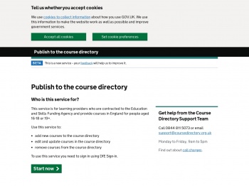 Publish to the course directory