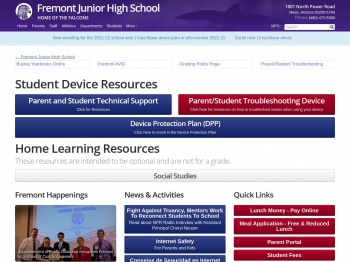 Fremont Junior High School » Parents - Mesa Public Schools