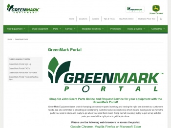 GreenMark Portal - Greenmark Equipment