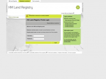 Log in to the HM Land Registry Portal.