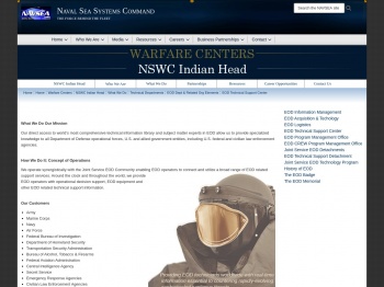 Naval Sea Systems Command > Home > Warfare Centers ...