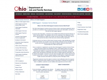 Ohio Child Support Customer Service Web Portal