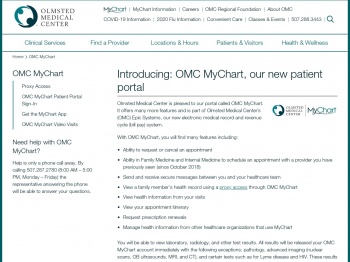 OMC MyChart - Olmsted Medical Center