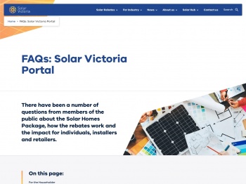 FAQs: Solar Victoria Portal | Solar Victoria