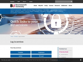 Log-in services | Bournemouth University