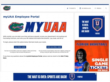 myUAA Employee Portal - Florida Gators