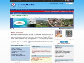 Homepage: Uttarakhand Government India Portal