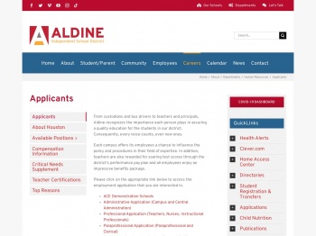Employment Application - Aldine ISD