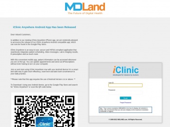 Login iClinic - MDLand