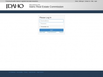 Login - Idaho Real Estate Commission Online Services