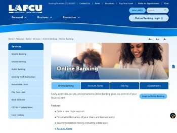 Online Banking - LAFCU