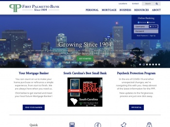 First Palmetto Bank | Your Local South Carolina Bank | Home