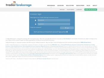 Investor login - Tradier Brokerage
