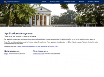 Application Management - The University of Virginia