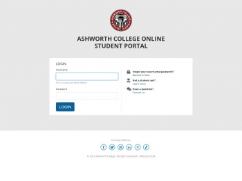 Welcome to Ashworth College Online | Student Portal