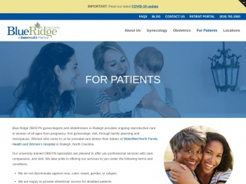 FOR PATIENTS - Blue Ridge ObGyn | Obstetricians in Raleigh