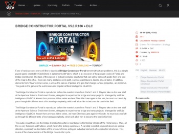Bridge Constructor Portal v5.0.r166 + DLC torrent download