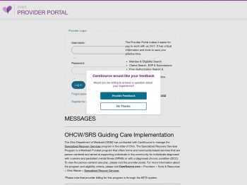 CareSource Provider Portal - Users - User Login